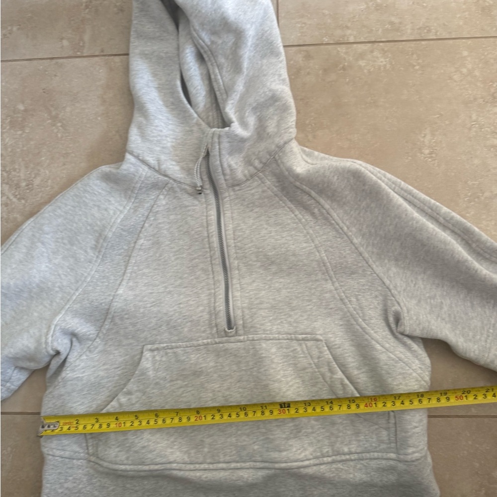 Lululemon Scuba Hoodie Light Gray Women's Half-Zip Hoodie - Picture 6 of 8